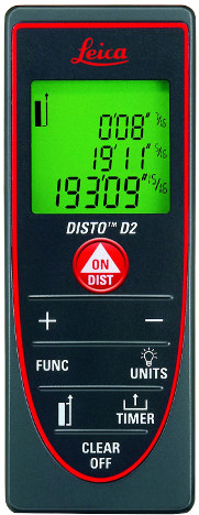 Leica Disto D2 Splash and Dust Proof Laser Distance Meter