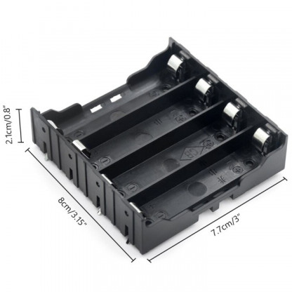 4 Slots 18650 Battery Case Holder