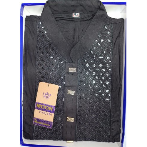 Premium Black Panjabi for Men