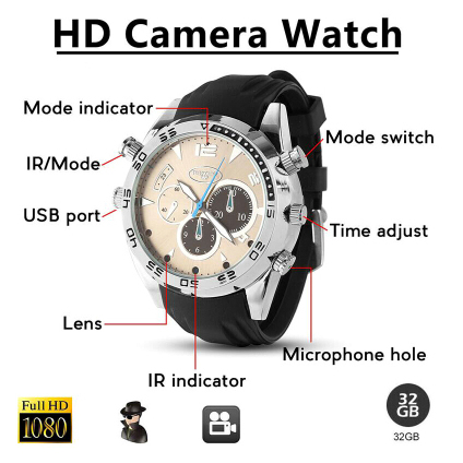 Night Vision Watch Spy Camera