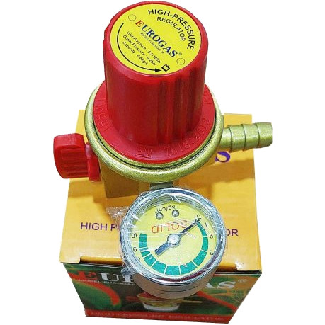 Eurogas High Pressure Gas Regulator with Meter