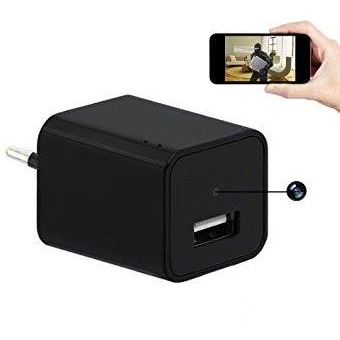 Wall Charger Wi-Fi FHD Spy Camera 90-Degree Recording