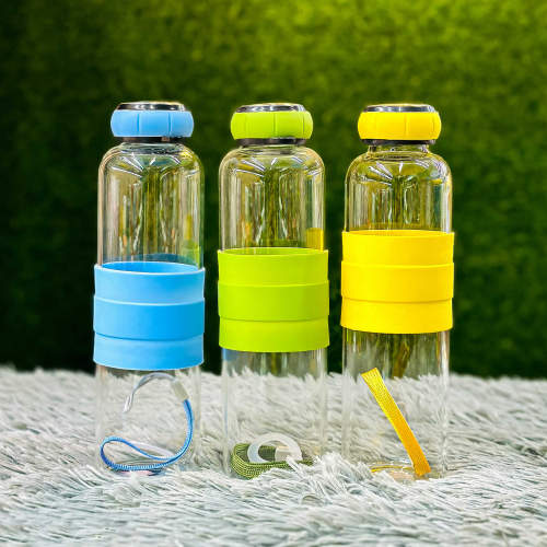 Borosilicate Glass Water Bottle 550ml