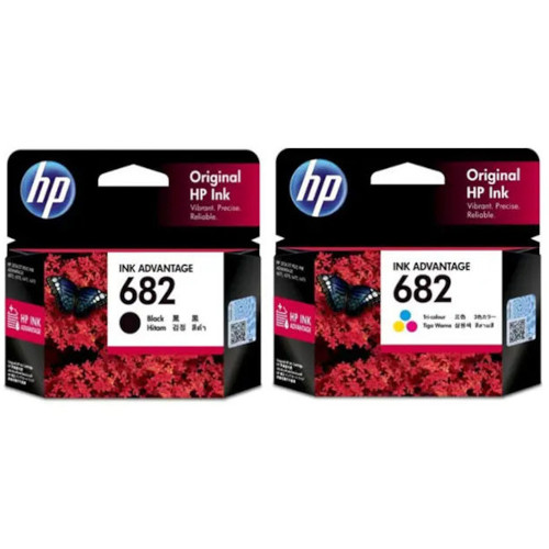 HP 682 Black & Tri-Color Ink Advantage Cartridge