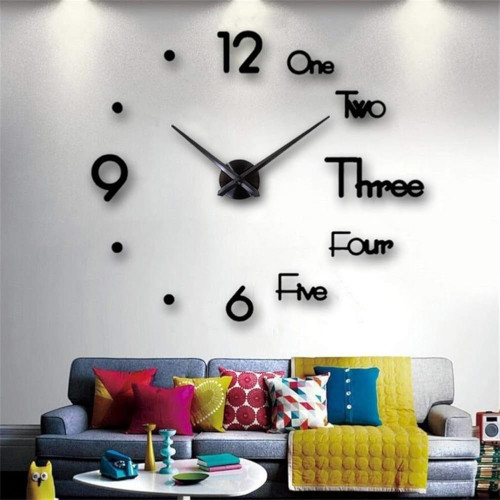 3D Frameless Wall Clock