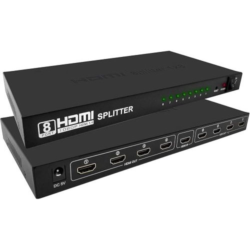 HDMI 1.4 Splitter 8-Port 1080P