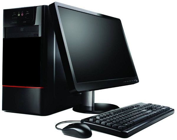 Desktop PC with Core 2 Duo 500GB HDD 2GB RAM 17 Inch LCD