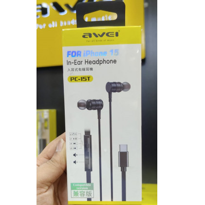 Awei PC-15T Type-C Wired Earphone