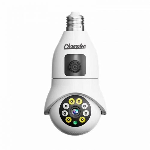 Champion PTZ Bulb Dual Lens IP Camera