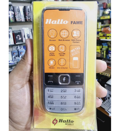 Hallo Fame Metal Body Dual Sim Button Phone