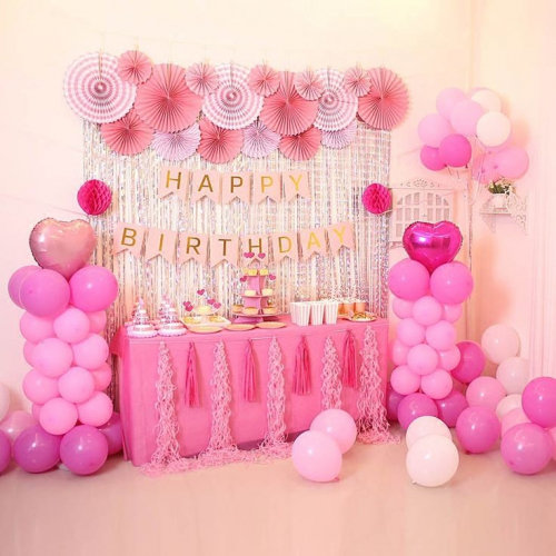 Pink Color Birtday Decoration Set