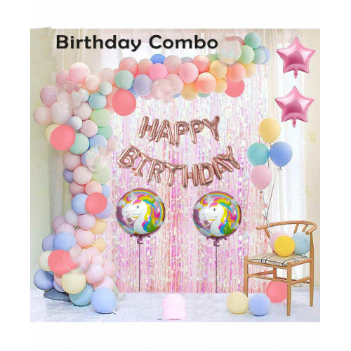 Multi Color Birthday Decoration Set