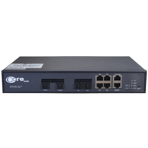 Corelink CW2P1P 2 Port G-EPON OLT 1:128 ONUs Compatible