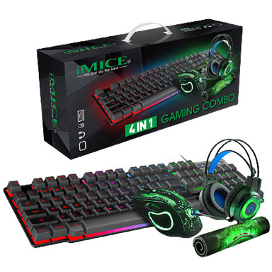 IMICE GK-490 4-in-1 Gaming Kit Combo