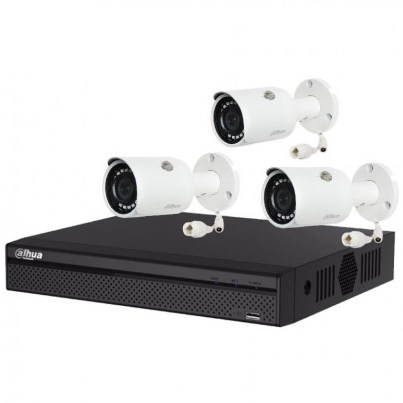 Dahua 3 Unit IPC-HFW1230S1 IP Camera Package