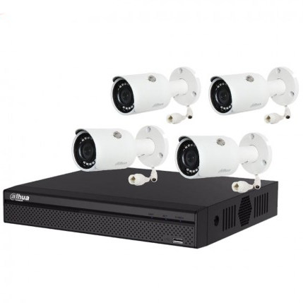 Dahua 4 Unit IPC-HFW1230S1 IP CC Camera Package