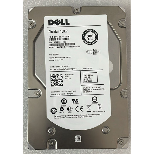 Dell 300GB 15K 3.5" SAS Server HDD