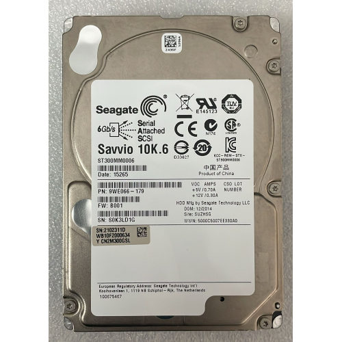 Seagate 300GB 10K 6G 2.5" SAS Server HDD