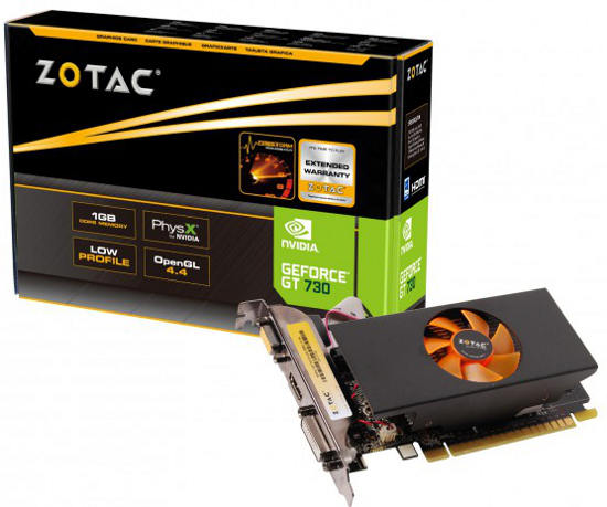 Zotac GeForce GT 730 4GB DDR3 PCI Express Graphics Card