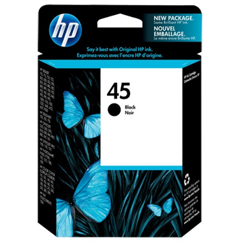 HP 45 Black Original Ink Printer Cartridge