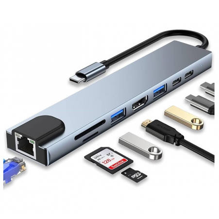 8-in-1 USB Hub