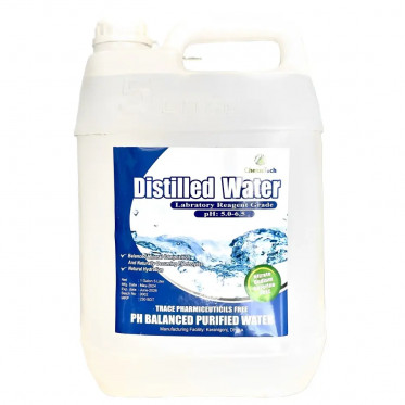 5 Liter Distilled Water pH (5.0-6.5)