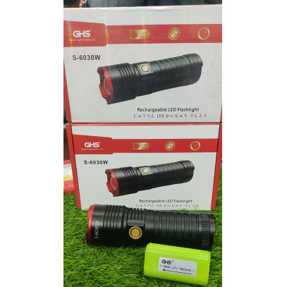 GHS S-6030W Rechargeable LED Flashlight