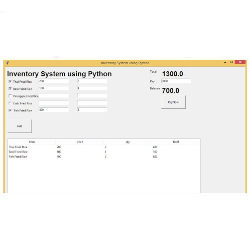 Python Inventory Management Software