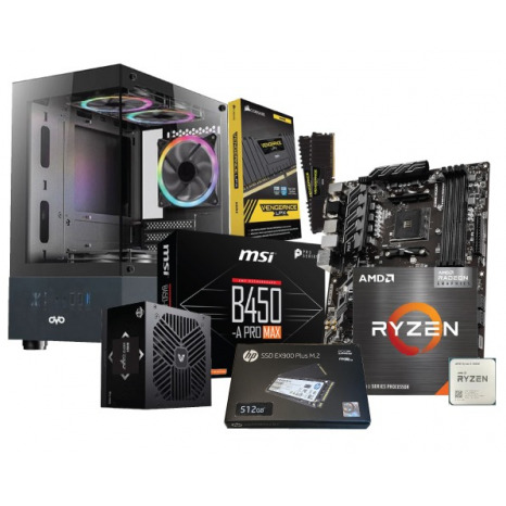 Desktop PC Ryzen 5 5600G 512GB NVMe SSD