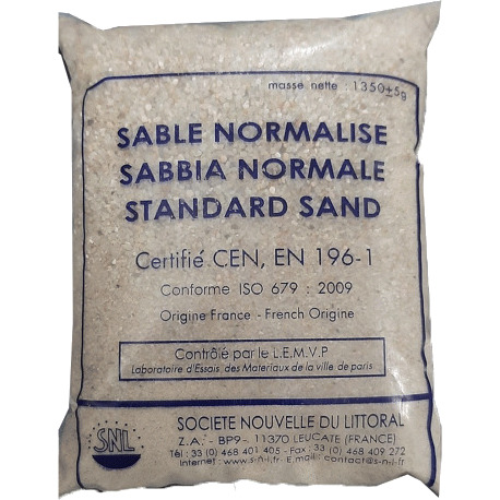 EN-196-1 Sable Natural Quartz Silica Sand