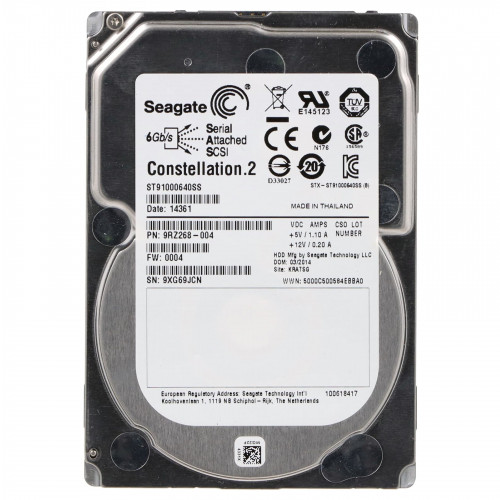 Seagate 1TB 7.2K 6G 2.5" SAS HDD