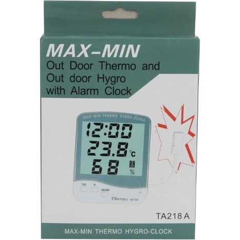 TA218A MAX / MIN Thermo Hygro Clock