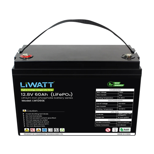 LiWATT  LW1260E 12.8V-60Ah LiFePO4 Battery