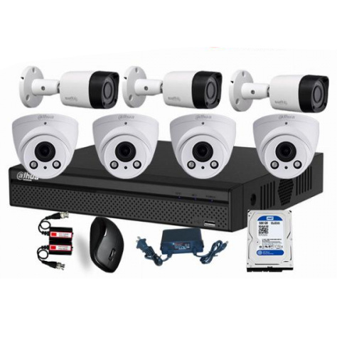 Dahua 8-CH 2MP Full Color with Audio CCTV Package