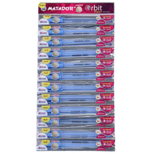 Matador Orbit Blue Ballpen 12 Pcs