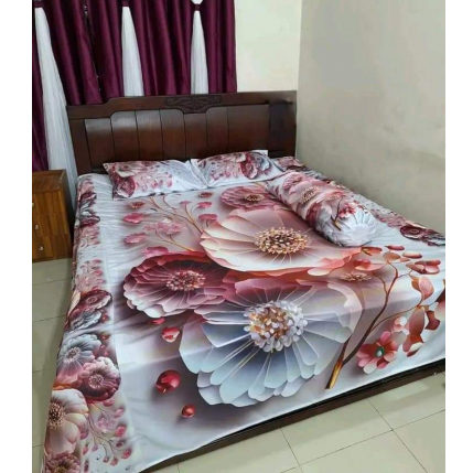 3D Design Premium Bed Sheet