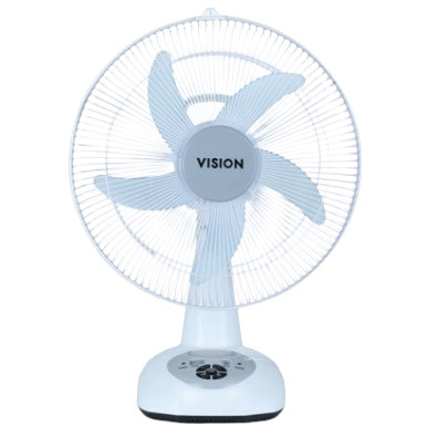 Vision 14" Rechargeable Table Fan with USB Charger