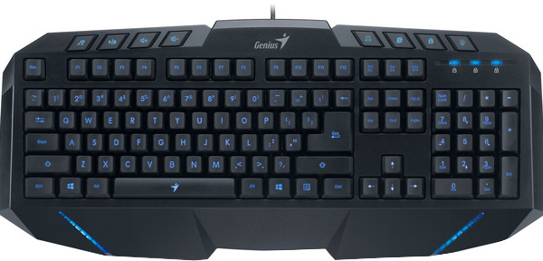 Genius KB-G265 LED Backlight 8-Media Hot Key Gaming Keyboard