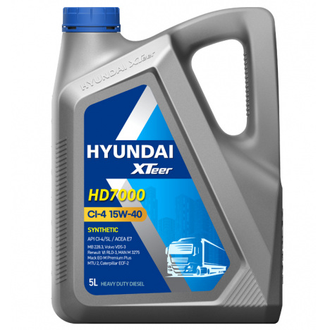 Hyundai XTeer HD 7000 CI-4 15W-40 5 Liter