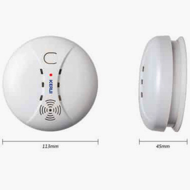 KERUI GS04 Wireless Fire Smoke Detector Port