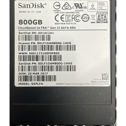 SanDisk 800GB CloudSpeed Ultra Gen II Server SSD