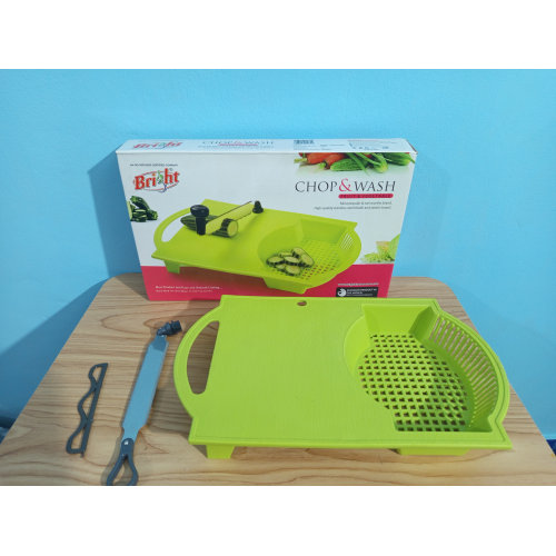 Bright Chop & Wash 14 inch x 9.3 Plastic Chopping Board