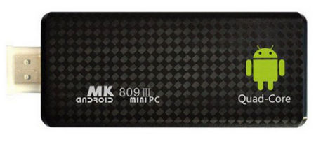 MK809III Android 4.2 Quad Core 2G / 8G TV Stick Mini PC