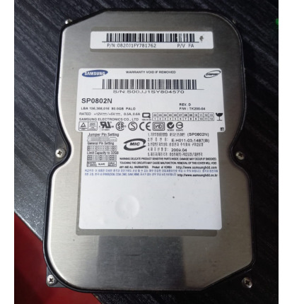 Samsung SP0802N 80GB IDE HDD