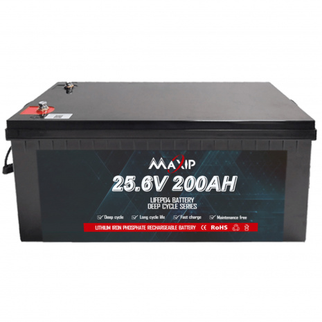 MAXIP 25.6V 200Ah Lithium Iron Phosphate Battery