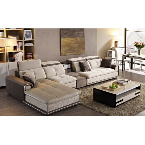 JFS226 Modern Style L-Shape Sofa Set