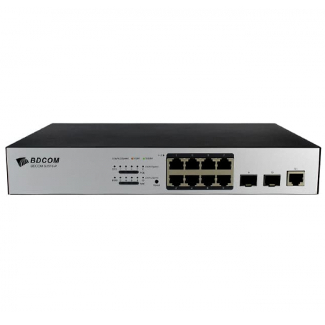 BDCOM S2500-8P2S Full-Gigabit PoE Switch