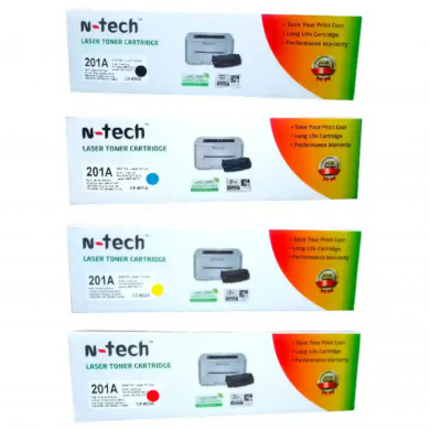 N-Tech 201A Full Toner Cartridge Set