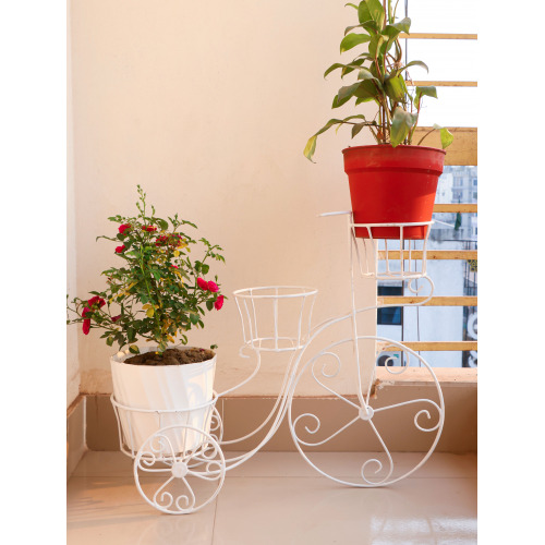 Metal Flower Cycle Stand