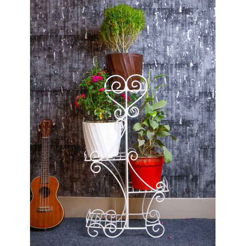 Metal Flower Tower Stand